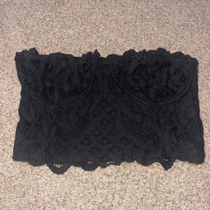 Free people strapless crop top